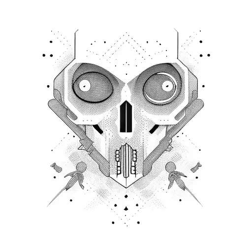 Humanoid Floating Through Space