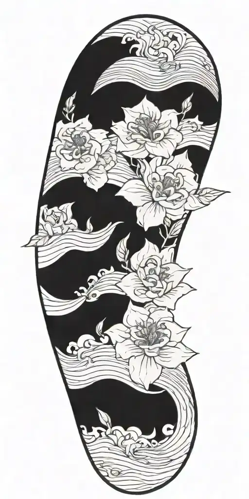 Life And Death And Birth And Flowers And Waves