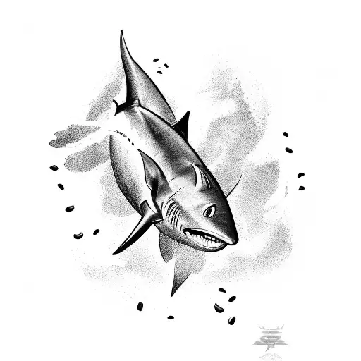 A Muscular Thresher Shark Lifting Weights At The Gym