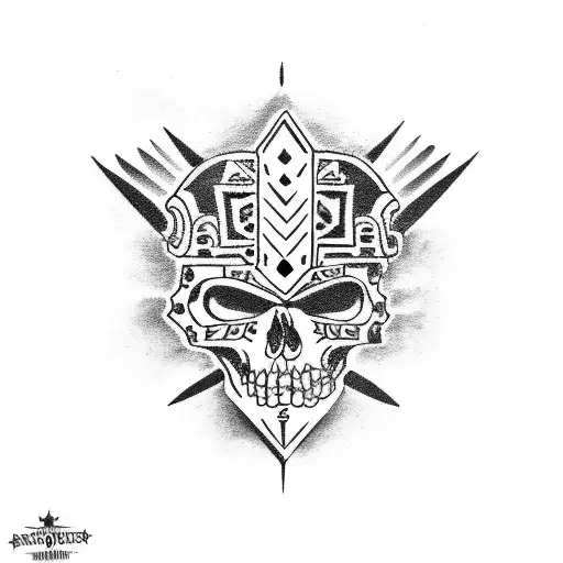 Aztec Death Evil Space Head