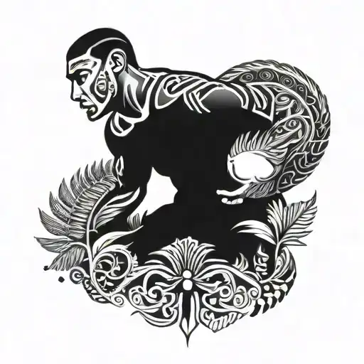 Maori Inspired Rugby Player Tattoo With A Kiwi Bird And Silver Fern Incorporated