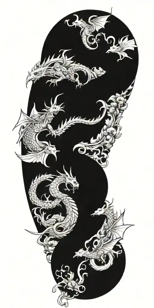 Peace And Life And Dragon