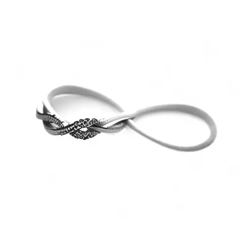 An Infinity Ring On A Black Background