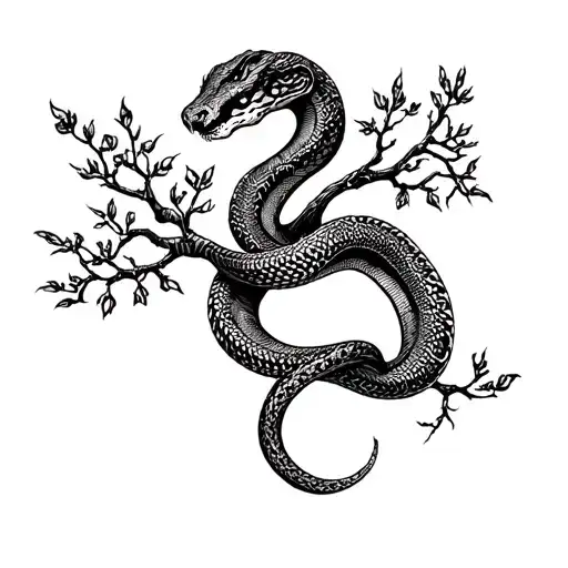Snake Wrapping Tree