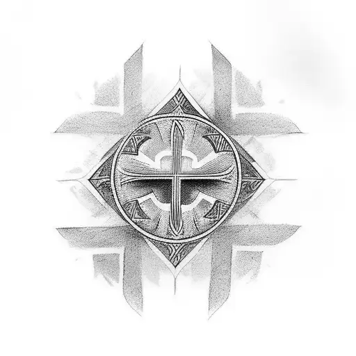 Tribal Christian Cross