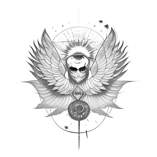 Icare Touch The Sun And Burning His Wings