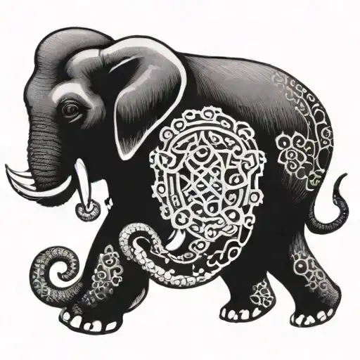 Elephant With Octopus Tentacle Trunk