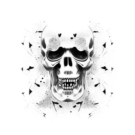 A Detailed Portrait Of A Zombie From The Walking Dead