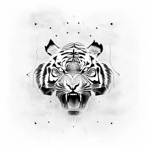 A Fierce Tiger Roaring While Driving A Powerful Off-road Truck