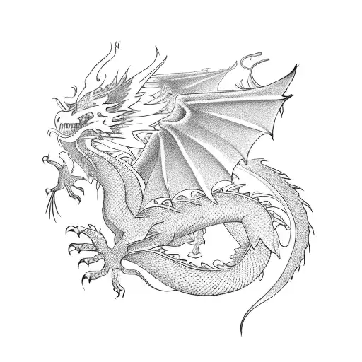 A Dragon And A Phoenix Playing Musical Instruments Together