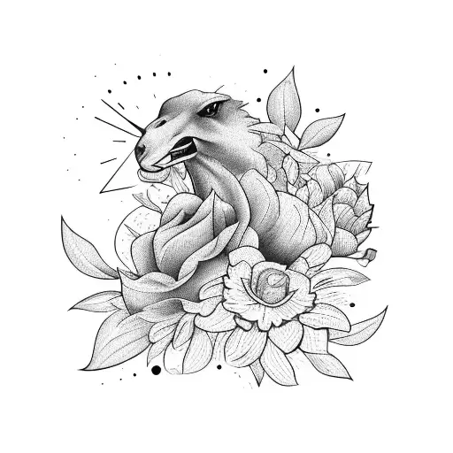 A Sleek Racing Car Speeding Through A Field Of Vibrant Flowers