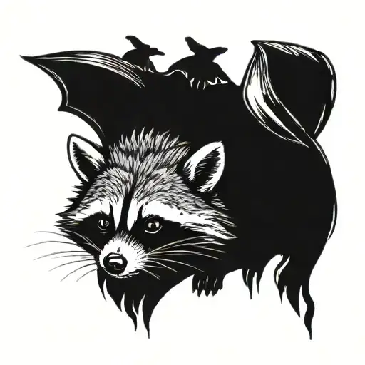 Raccoon And Bat