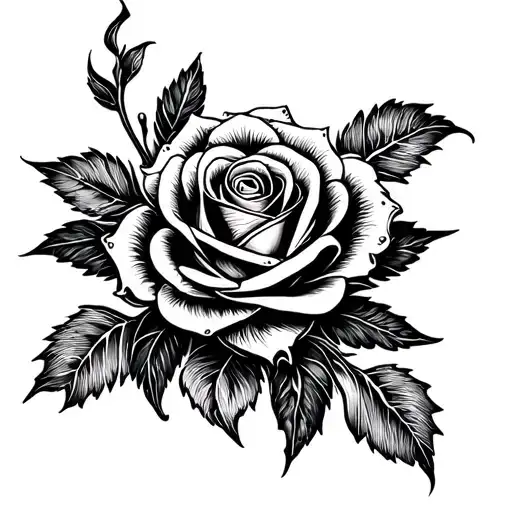 Incorporate Tribal Patterns Into A Rose Design