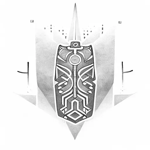 Combine Petroglyphs And Runes To Create A Unique Symbol Representing Strength And Protection