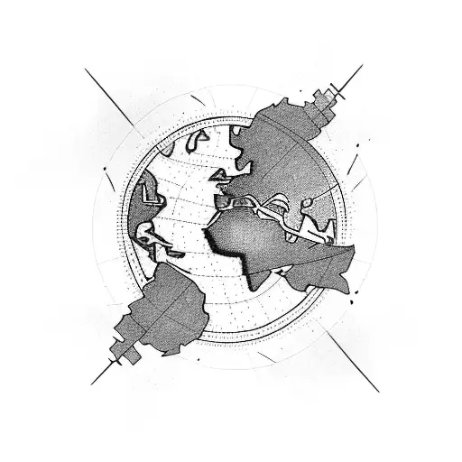 Airplane With World Map