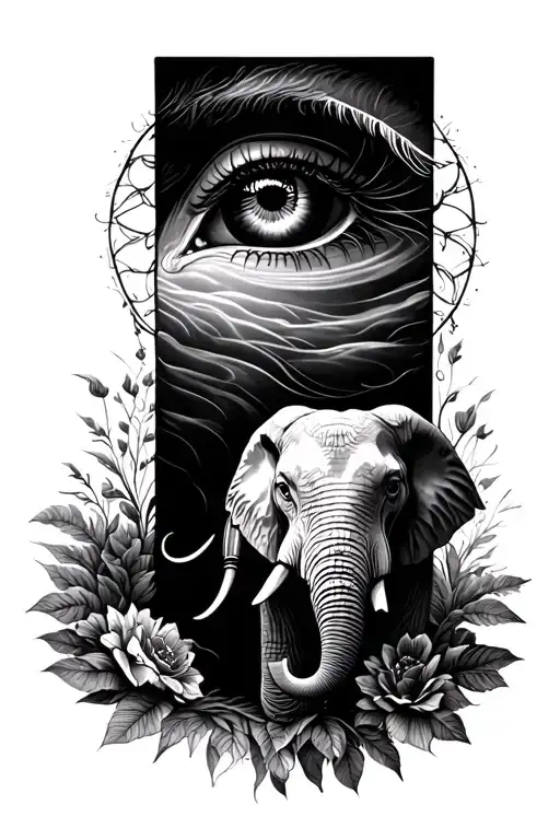 Elephant Women's Eye Landscape