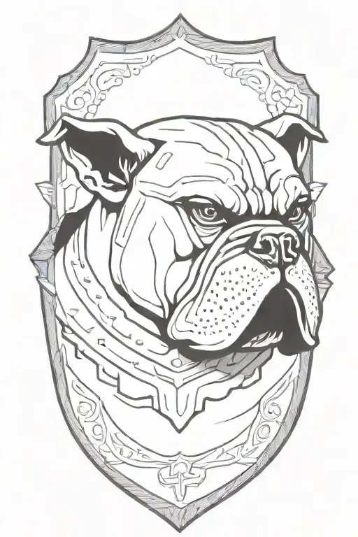 Hungarian Ancestry Viking Pagan Bulldog Steel Armor Wooden Shield