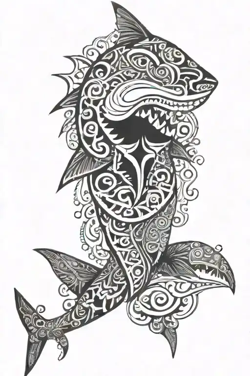 Shark Polynesian And Taino Tattoo Designs Inspired
