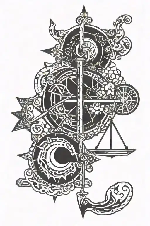 Simplistic Original Symbol Representing Balance Or Good And Evil