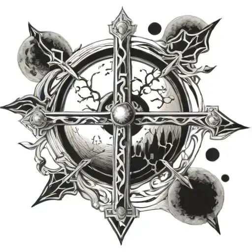 Cross And A Full Moon