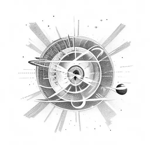 A Celestial Orchestra Playing Music In Space