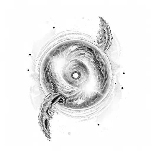 Black Hole With Galaxy Inside