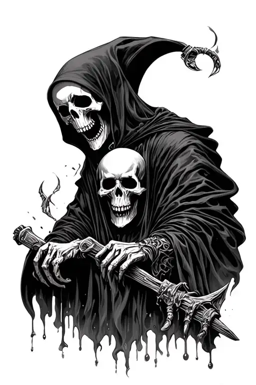 The Reaper With Skulls