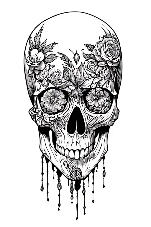 Skull Hard Shading Its Face