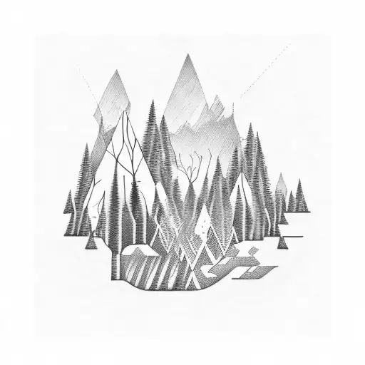 Experimental Film Equipment In A Forest Setting