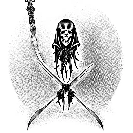 Reaper Of Death With A Scythe