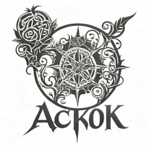 Lettering Circular Caligraph Written