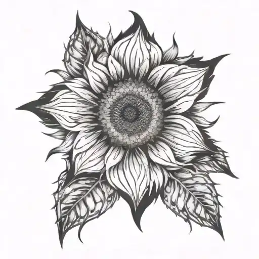 Sunflower Fractal Art