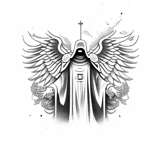 No Face Angelic Warrior