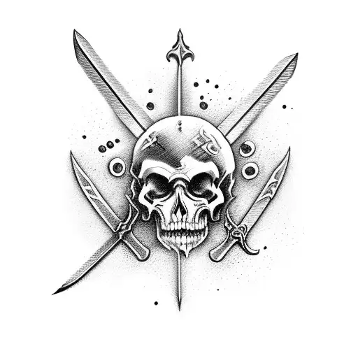 Sword Lighting Aflame In Ashes Surrounded By A Valley Of Skulls