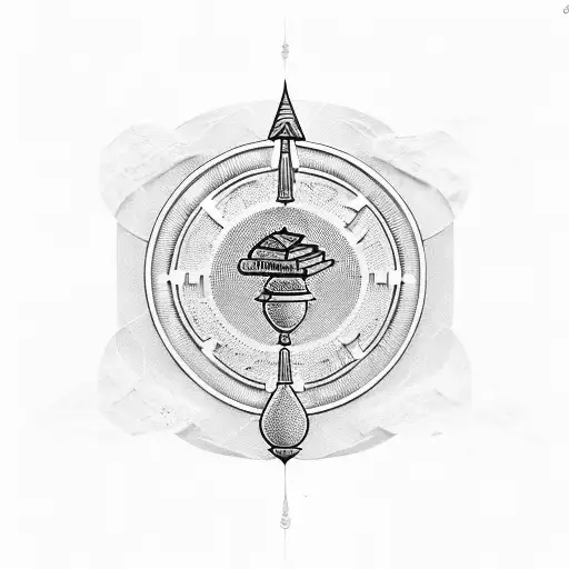 Ancient Egyptian Hieroglyphs Intertwined With Books