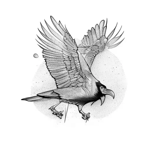 Raven Standing On Scales