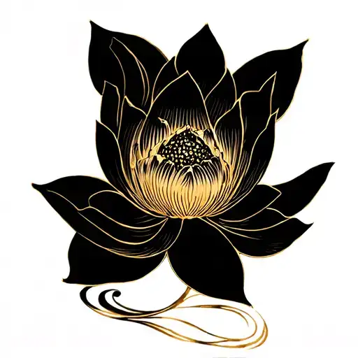 Gold Lotus Small