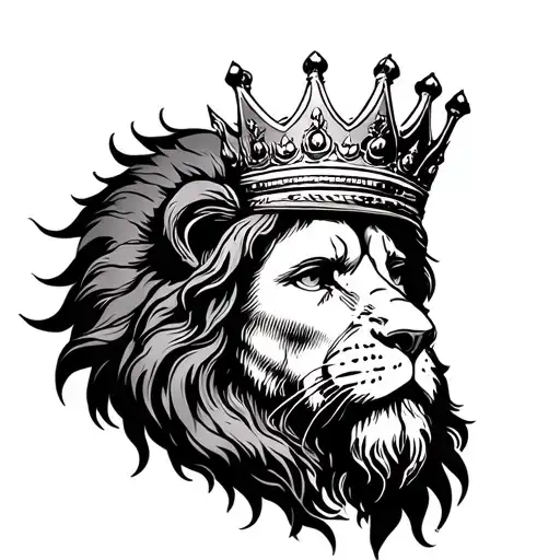 Jesus As A Lion Wearing A Crown