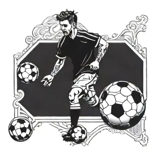 Soccer Inspired Foream Tatoo