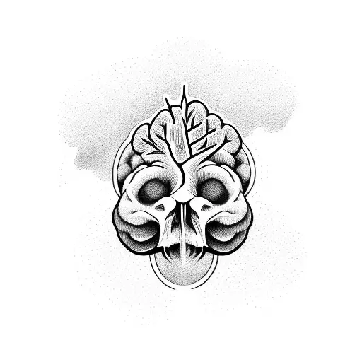 Head With A Tree Inside The Brain