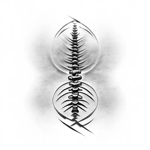 A Symbolic Representation Of The Client's Spine Intertwined With Gaming Elements