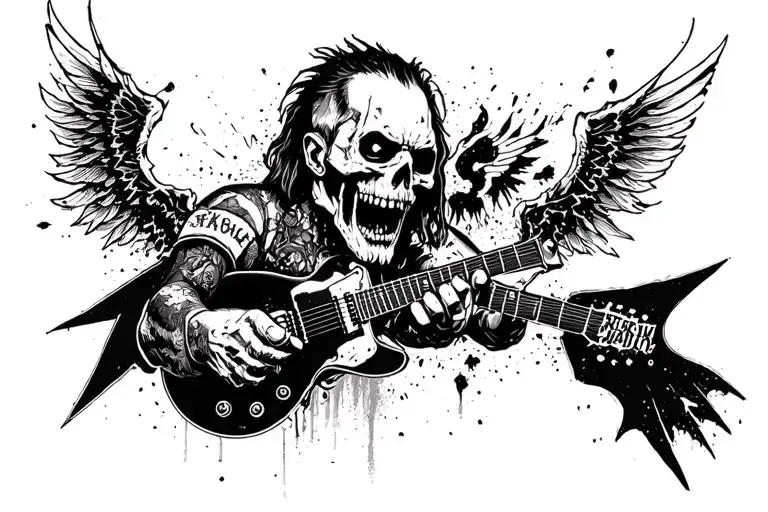 Collage Five Finger Death Punch Metallica Album Covers Mixed