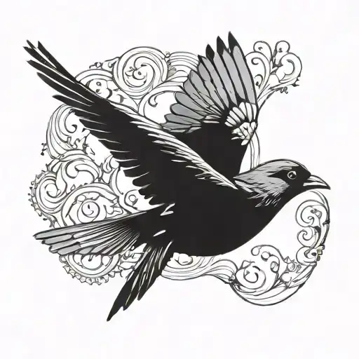 Bird Flying But Girly