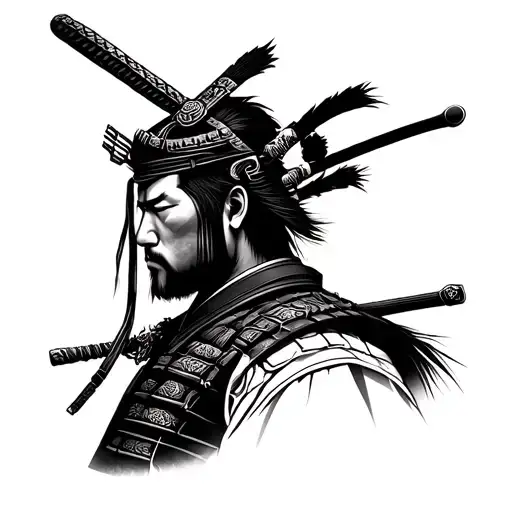 Samurai In Profile