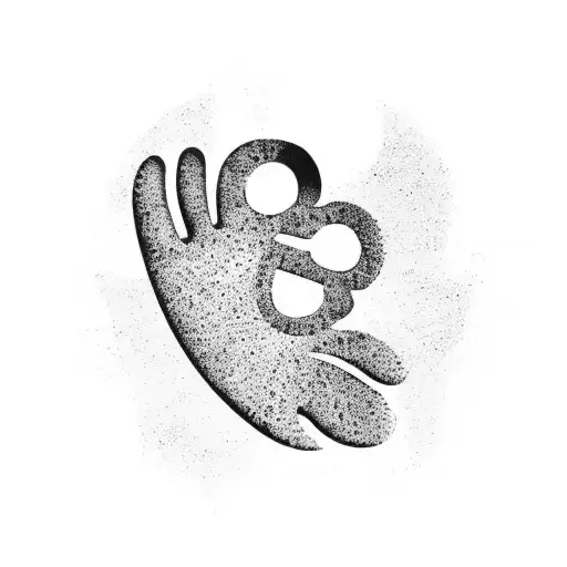 Dog Paw Silhouette With The Letter K