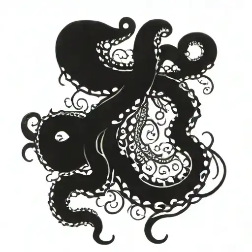 A Kraken With Beautiful Detailed Tentacles