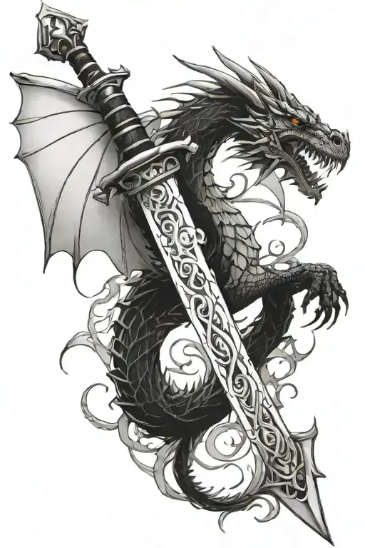Dragon Open Wings Sword