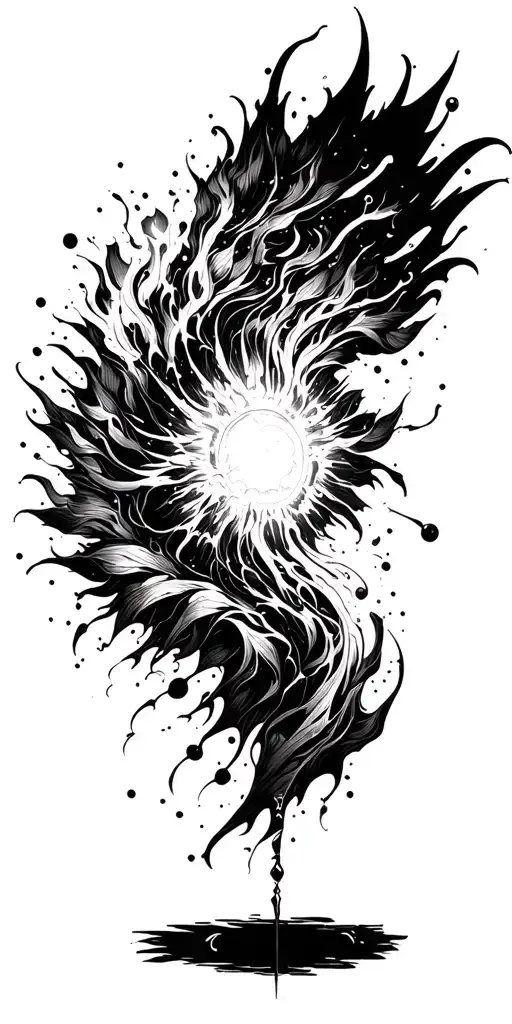 Lighting Bursting Open