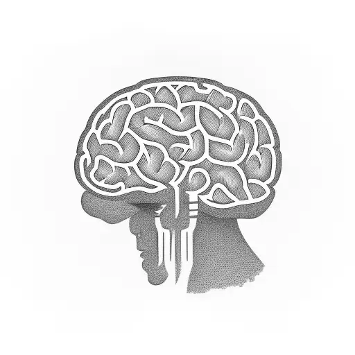 Head With Brain And Inside A Tree