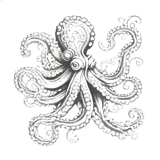 Sea And Octopus Wrapped